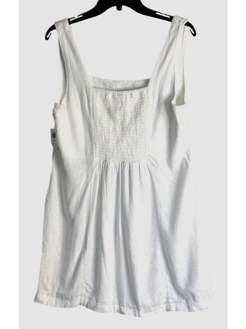 Old Navy Women's Linen Blend Sleeveless Dress Ivory Size PL NWT - Picture 3 of 8